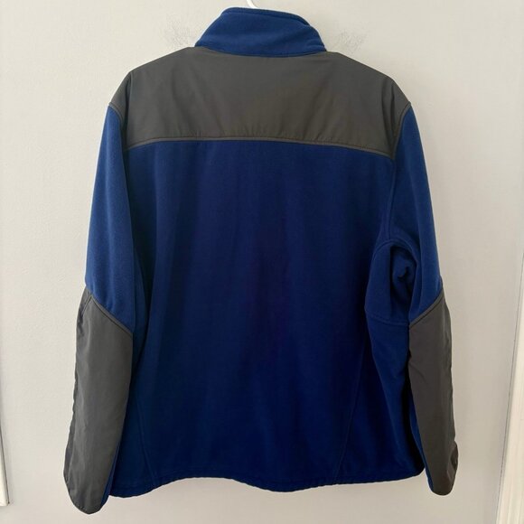 L.L. Bean Men’s XXL Fleece Polartec Jacket Blue Gray & Full Zip Warm Soft Cozy - Picture 2 of 10